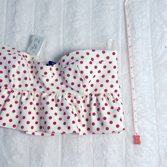 Brand new Zara sweetheart polka dot ruffle tube top - Picture 6 of 6